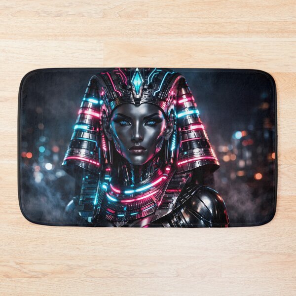 Item preview, Cyberpunk Pharaoh: Neon Queen of Eternity designed and sold by Neo Tokio.