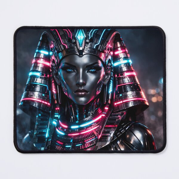 Item preview, Cyberpunk Pharaoh: Neon Queen of Eternity designed and sold by Neo Tokio.