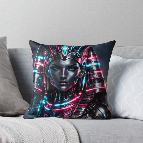 Item preview, Cyberpunk Pharaoh: Neon Queen of Eternity designed and sold by Neo Tokio.