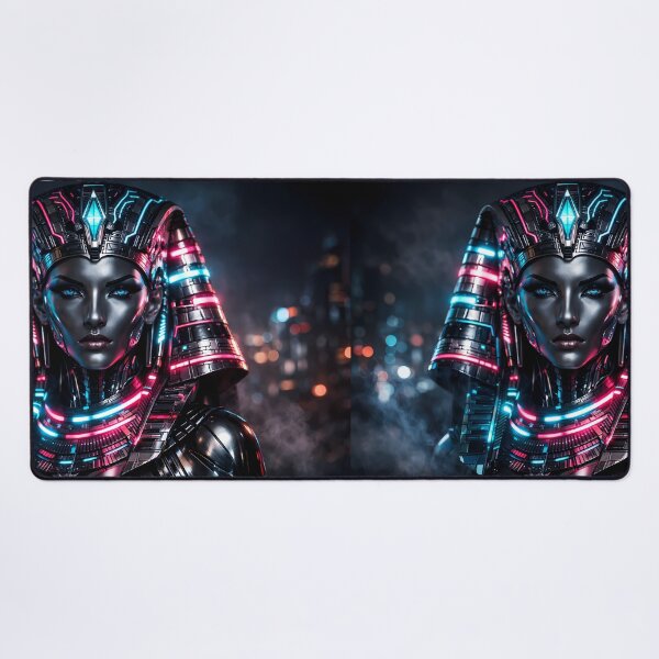 Item preview, Cyberpunk Pharaoh: Neon Queen of Eternity designed and sold by Neo Tokio.