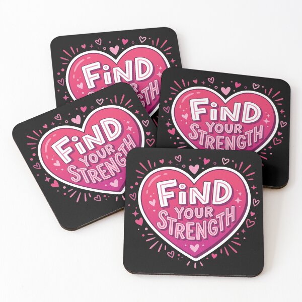 Item preview, Find Your Strength Heart Motivation designed and sold by Owcomm.