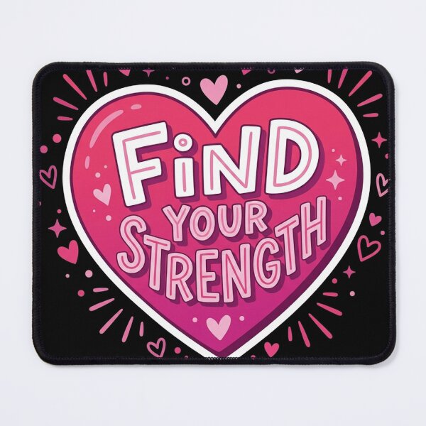 Item preview, Find Your Strength Heart Motivation designed and sold by Owcomm.