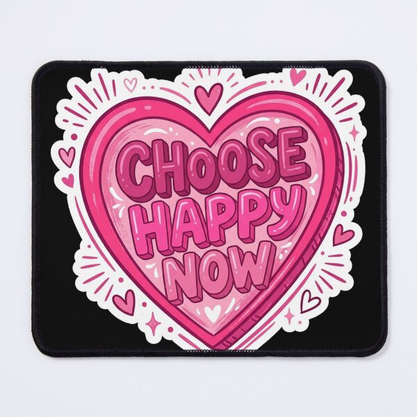 Item preview, Choose Happy Now Heart designed and sold by Owcomm.