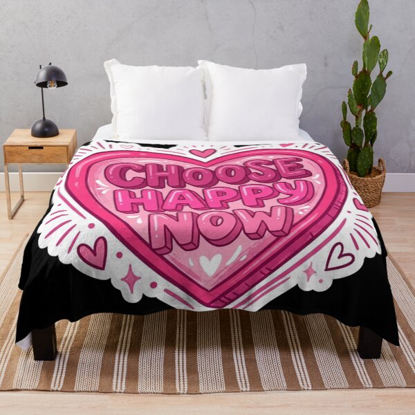 Item preview, Choose Happy Now Heart designed and sold by Owcomm.
