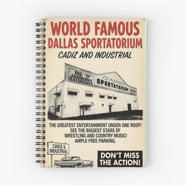 Item preview, World Famous Dallas Sportatorium Vintage Wrestling Arena Poster | Big D Jamboree Tribute designed and sold by The Irish Whip.