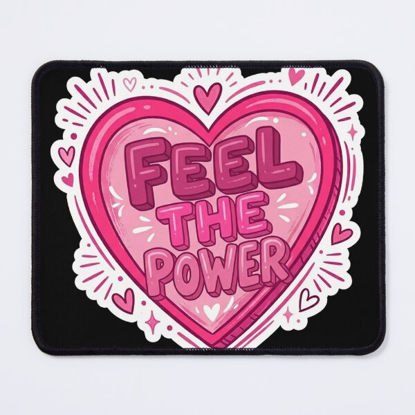 Item preview, Feel The Power Pink Heart designed and sold by Owcomm.