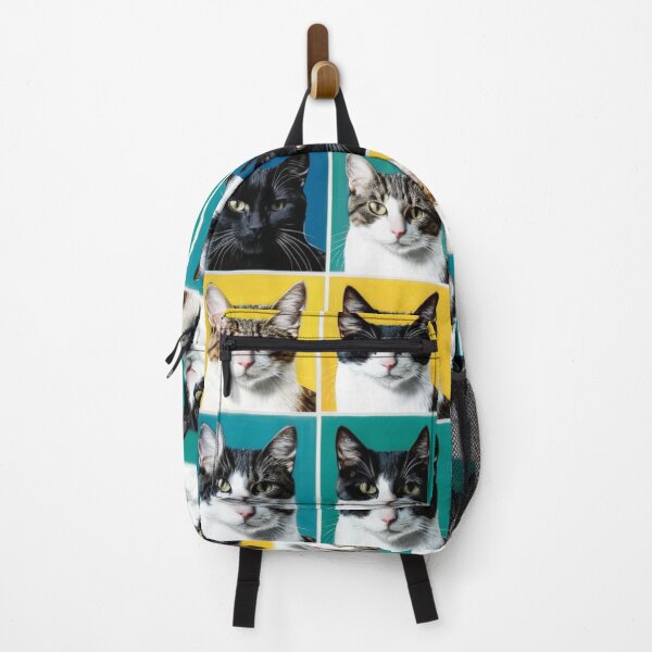 Item preview, Art - Pop Art Cat Portraits, Colorful 1960s Style designed and sold by DoodyPets.