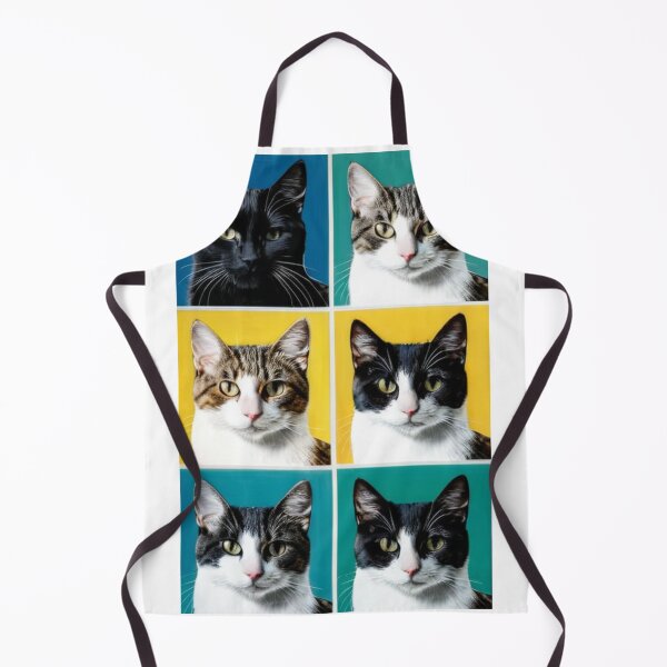 Item preview, Art - Pop Art Cat Portraits, Colorful 1960s Style designed and sold by DoodyPets.