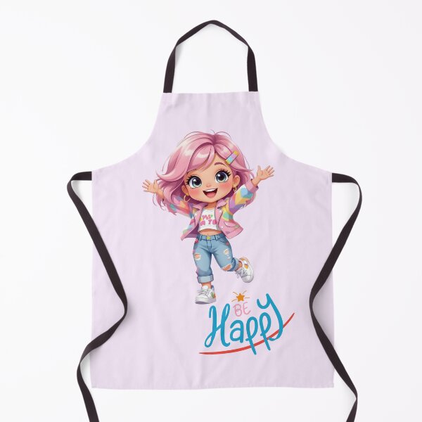 Item preview, Cute Fashion Doll Running Happily – Be Happy Illustration designed and sold by daila70.
