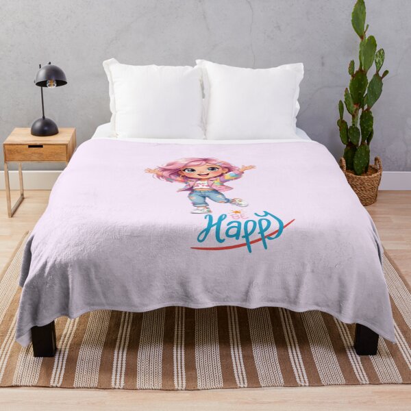 Item preview, Cute Fashion Doll Running Happily – Be Happy Illustration designed and sold by daila70.