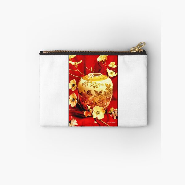 Item preview, Asian Ginger Jar, Dogwood Flower Motif, Still Life designed and sold by AMacGPhilly.