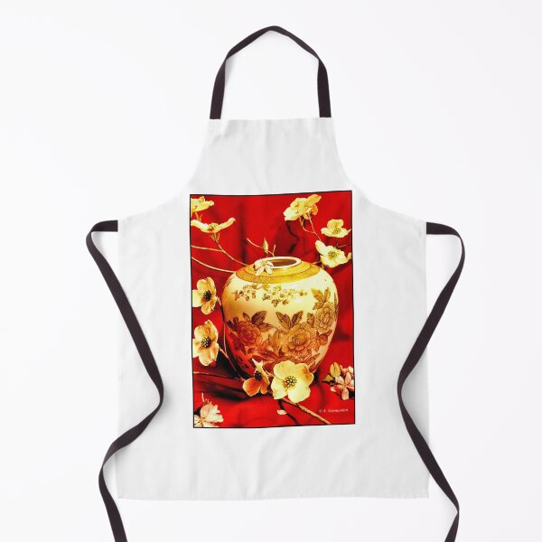 Item preview, Asian Ginger Jar, Dogwood Flower Motif, Still Life designed and sold by AMacGPhilly.