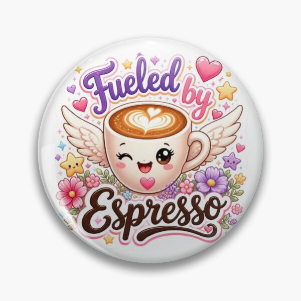 Item preview, Fueled by Espresso Kawaii Sticker designed and sold by Stylestickers55.