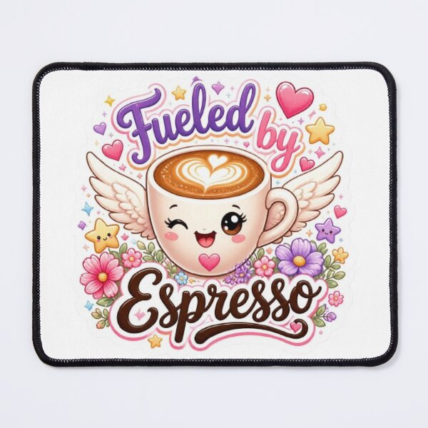 Item preview, Fueled by Espresso Kawaii Sticker designed and sold by Stylestickers55.