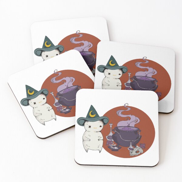 Item preview, Cute Wizard Monster and Magic Cauldron - Whimsical Witchy Art⁠ designed and sold by Ioannaplz.