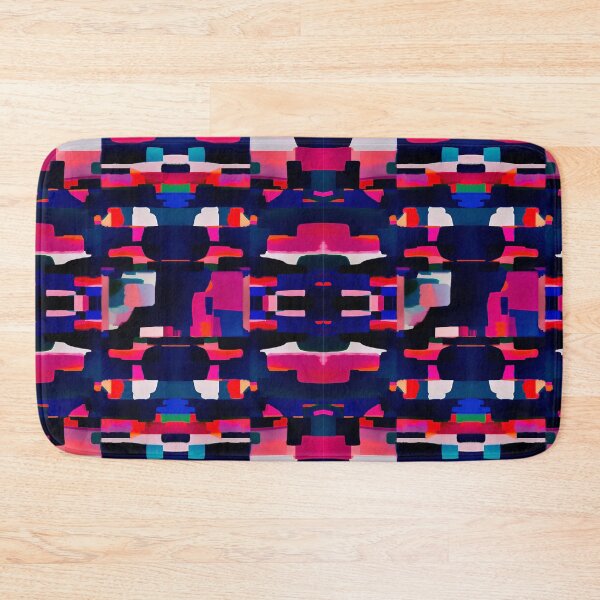 Item preview, Abstract Geometric Vibrant Neon Color Blocks Pink designed and sold by vibrants.