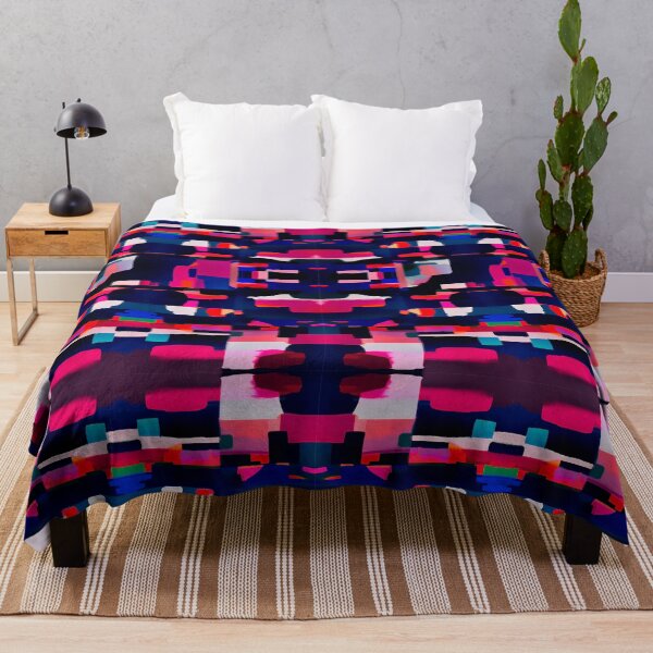 Item preview, Abstract Geometric Vibrant Neon Color Blocks Pink designed and sold by vibrants.