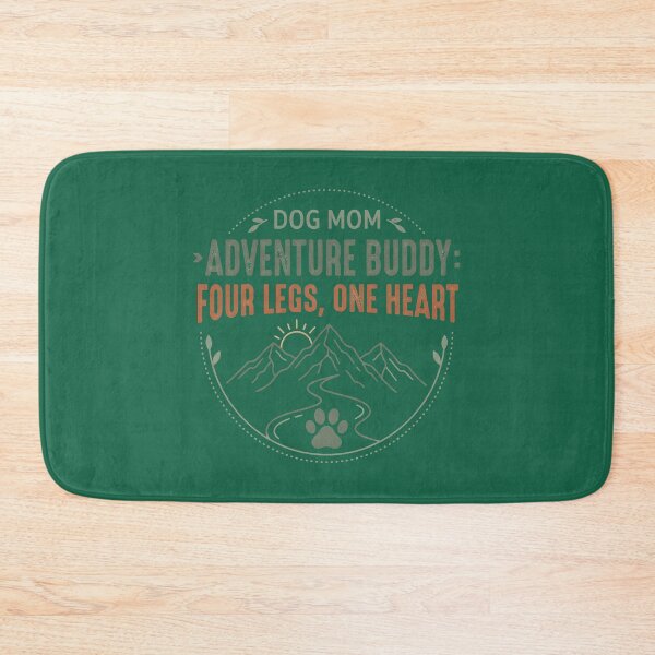 Item preview, Dog Mom Adventure Buddy Four Legs One Heart - Hiking Dog Lover designed and sold by MyHappyArtShop.