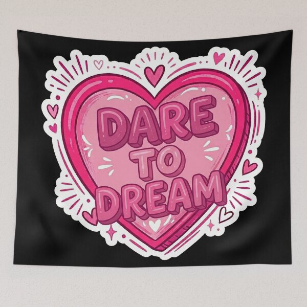 Item preview, Dare to Dream Pink Heart Inspiration designed and sold by Owcomm.