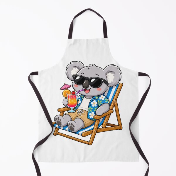 Item preview, Cool Koala Bear Beach Chair Tropical Cocktail Summer designed and sold by Seculinator.