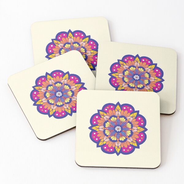 Item preview, Folk Mandala designed and sold by CharlottePlaceArt.