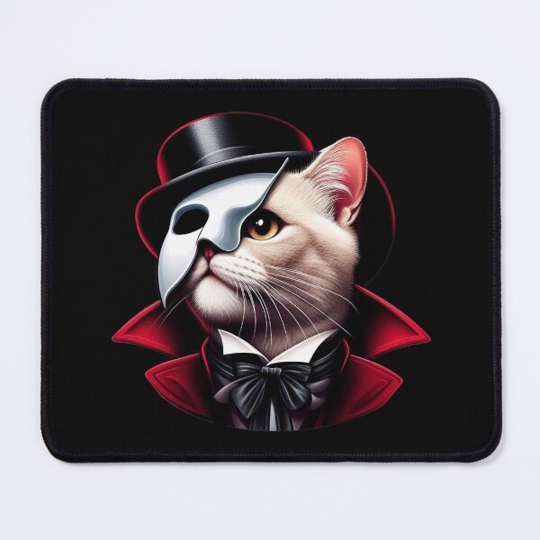 Item preview, Phantom of the Opurrra Cat T-Shirt designed and sold by NerdiPop.