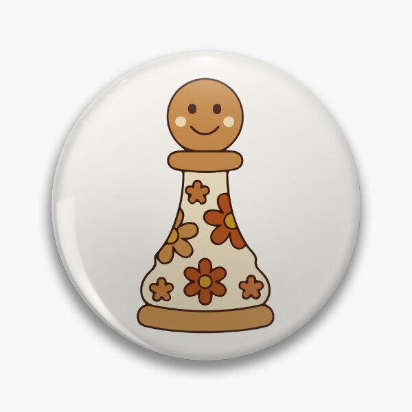Item preview, Whimsical Chess Pawn Floral Cartoon designed and sold by stylishdzign.