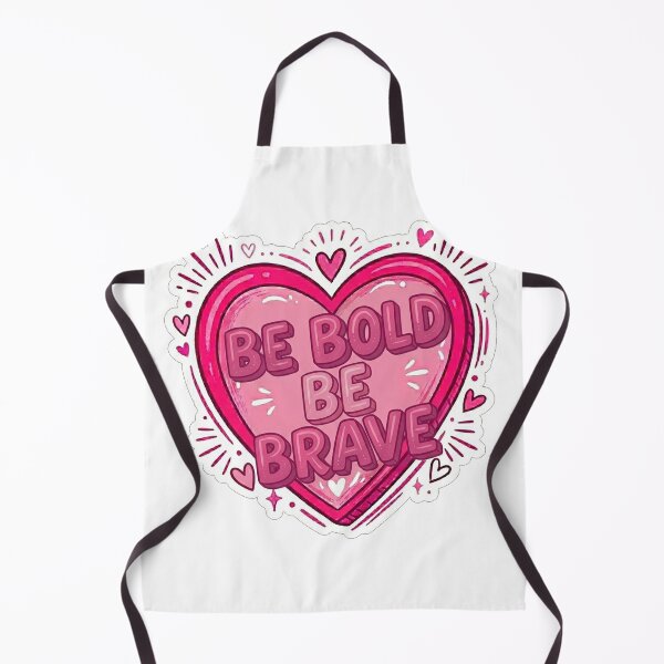 Item preview, Be Bold Be Brave Heart Quote designed and sold by Owcomm.