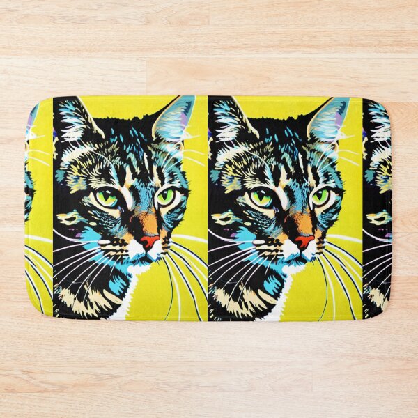 Item preview, Art - Pop Art Cat, Iconic 1960s Style designed and sold by DoodyPets.