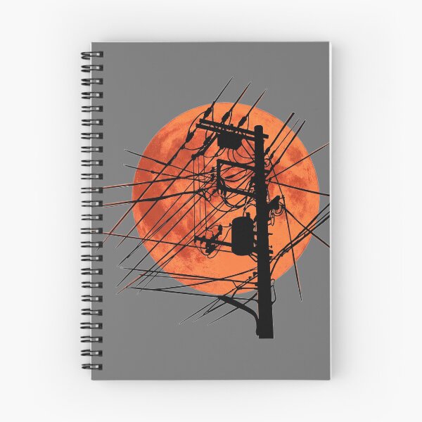 Item preview, Dark Industrial Seinen Anime Aesthetic Tokyo Power Lines designed and sold by Oommen Studio .