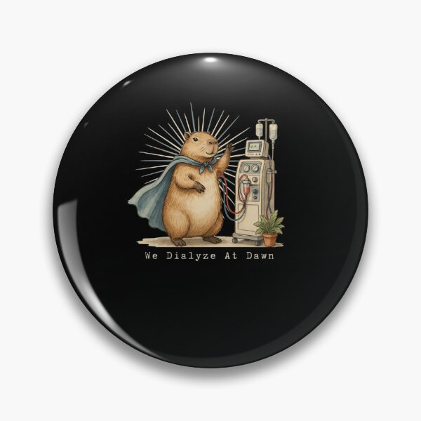Item preview, We Dialyze At Dawn Funny Dialysis Nurse Capybara Humor designed and sold by BHMARTS.
