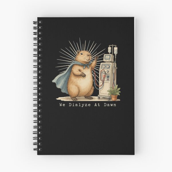 Item preview, We Dialyze At Dawn Funny Dialysis Nurse Capybara Humor designed and sold by BHMARTS.
