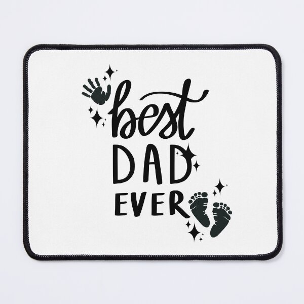 Item preview, Best Dad Ever with Baby Handprint & Footprints & Stars designed and sold by jeweleddesigns.