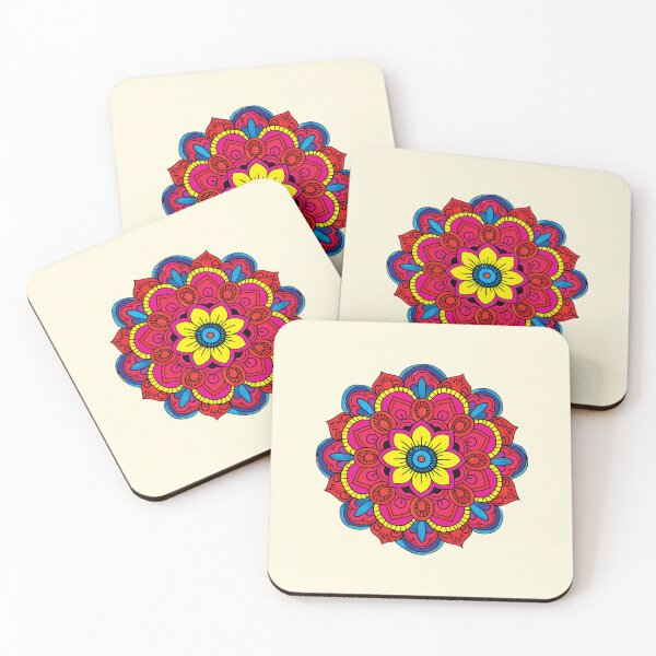 Item preview, Folk Mandala designed and sold by CharlottePlaceArt.