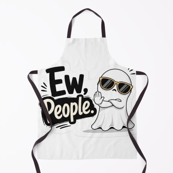 Item preview, Ew, People – Funny Introvert Ghost Aesthetic Design designed and sold by BlackBoneArt.
