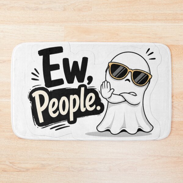 Item preview, Ew, People – Funny Introvert Ghost Aesthetic Design designed and sold by BlackBoneArt.