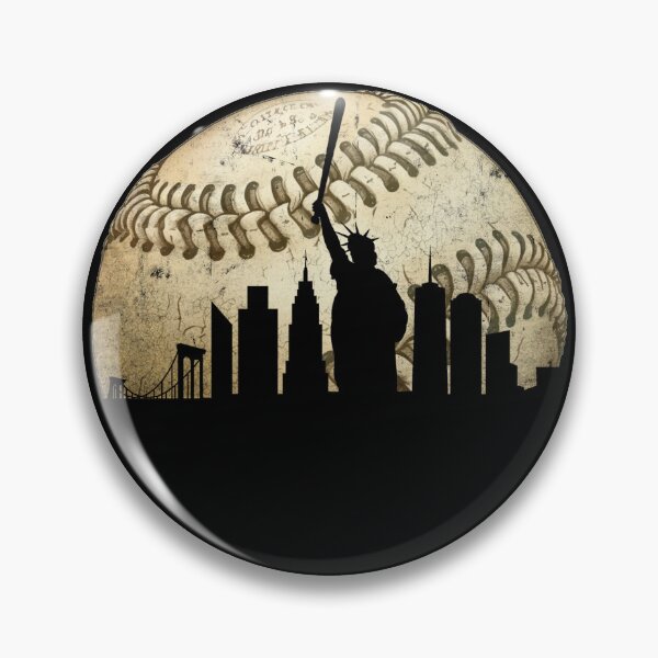 Item preview, New York Baseball Big Apple Vintage Skyline Shirt designed and sold by Pavelus.