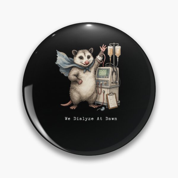 Item preview, We Dialyze At Dawn Funny Dialysis Nurse Opossum Humor designed and sold by BHMARTS.