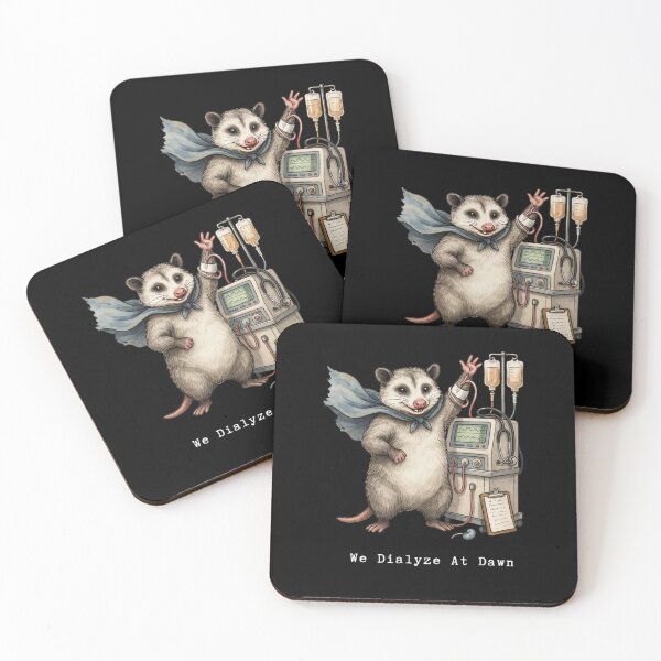 Item preview, We Dialyze At Dawn Funny Dialysis Nurse Opossum Humor designed and sold by BHMARTS.