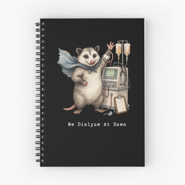 Item preview, We Dialyze At Dawn Funny Dialysis Nurse Opossum Humor designed and sold by BHMARTS.