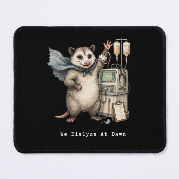 Item preview, We Dialyze At Dawn Funny Dialysis Nurse Opossum Humor designed and sold by BHMARTS.