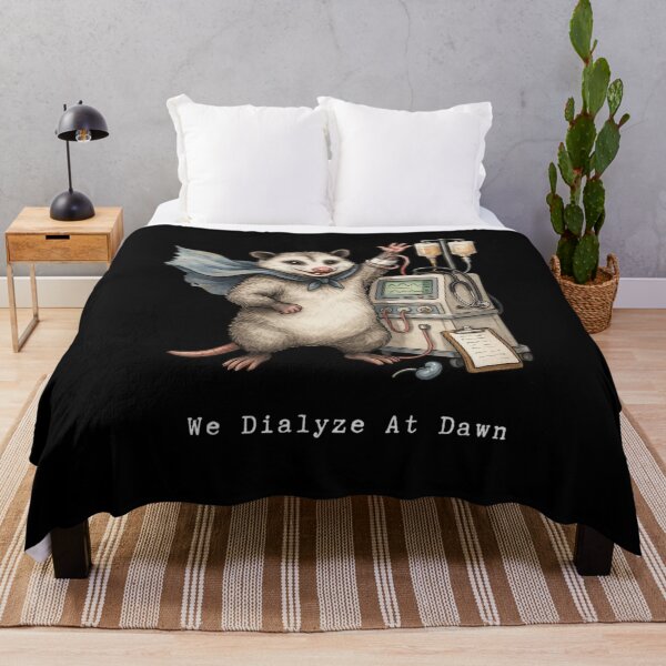Item preview, We Dialyze At Dawn Funny Dialysis Nurse Opossum Humor designed and sold by BHMARTS.