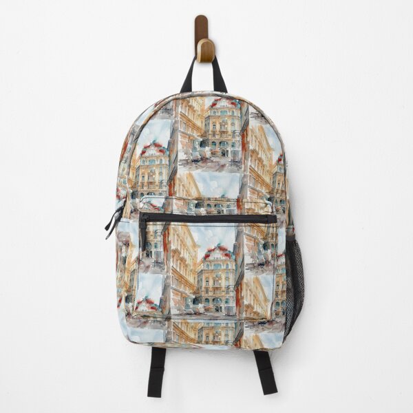 Item preview, Vienna Schonbrunnerhaus Watercolor Cityscape designed and sold by caracatita75.