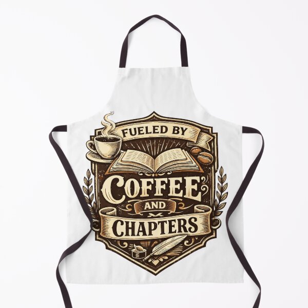 Item preview, Fueled by coffee and chapters | Vintage coat of arms designed and sold by Pineapple-Tree.