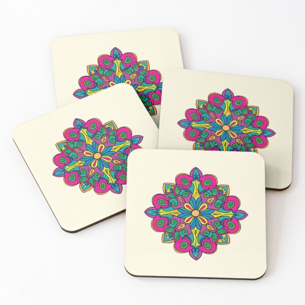 Item preview, Folk Mandala designed and sold by CharlottePlaceArt.