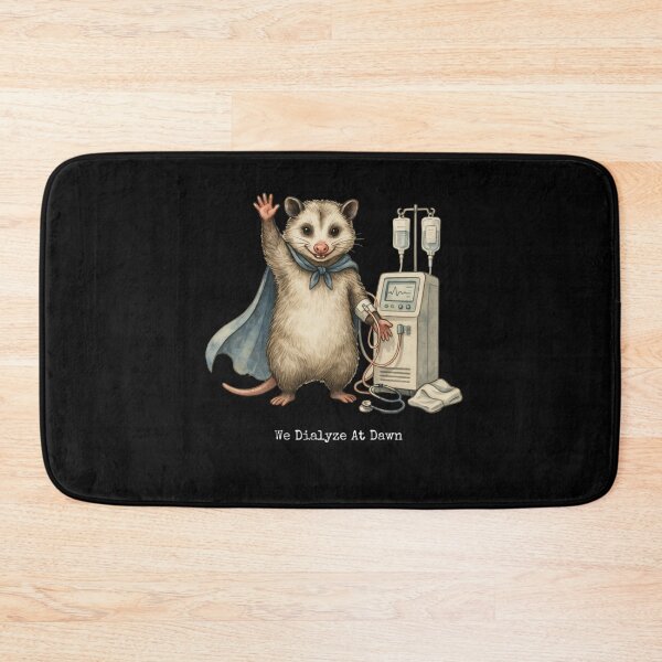 Item preview, We Dialyze At Dawn Funny Dialysis Nurse Opossum Humor designed and sold by BHMARTS.