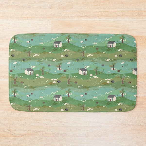 Item preview, Countryside Cottage Seamless Pattern designed and sold by TigzKitty.