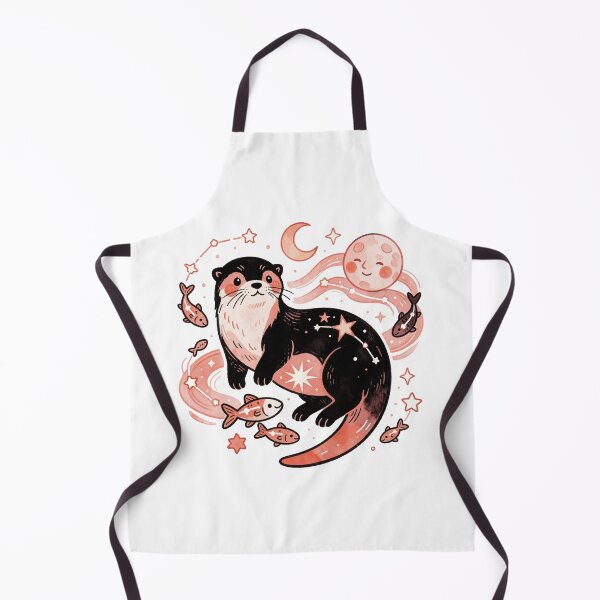 Item preview, Pisces Zodiac Sticker | Celestial Otter Astrology Art designed and sold by AillustriaAK.