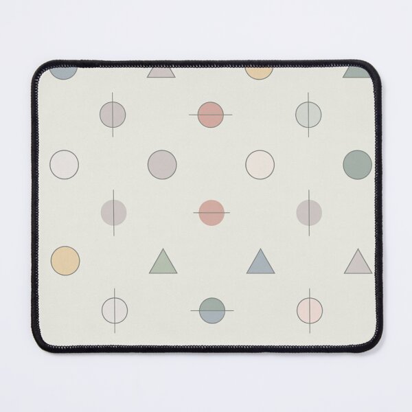 Item preview, Soft Minimalist Geometric Pattern | Pastel Circle Triangle Seamless Repeat designed and sold by Midnight Veil Designs.