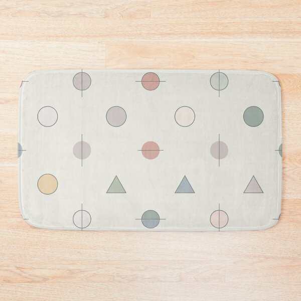 Item preview, Soft Minimalist Geometric Pattern | Pastel Circle Triangle Seamless Repeat designed and sold by Midnight Veil Designs.